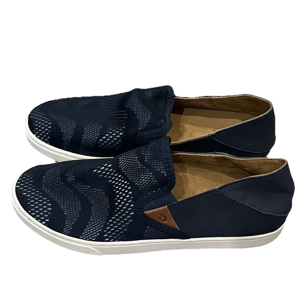 OluKai Navy Mesh Pehuea Slip-On Sneakers Women's Shoes Size 10